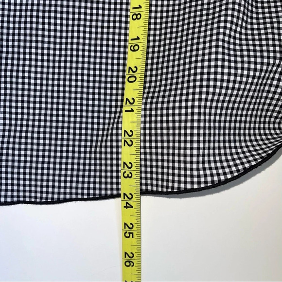Lane Bryant Black & White Gingham Print Off the Shoulder Top 2X Women’s - Picture 7 of 10
